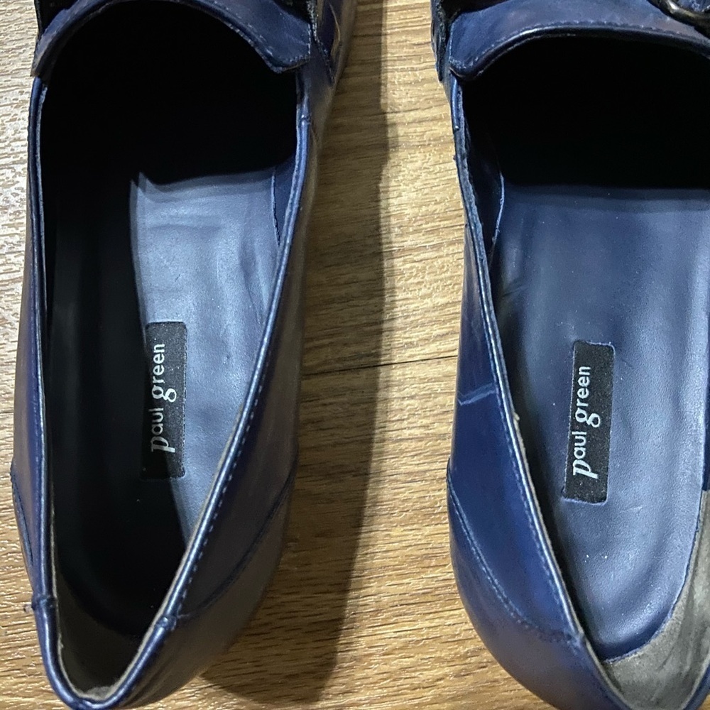 Paul Green Navy Women’s Loafers - Picture 8 of 13